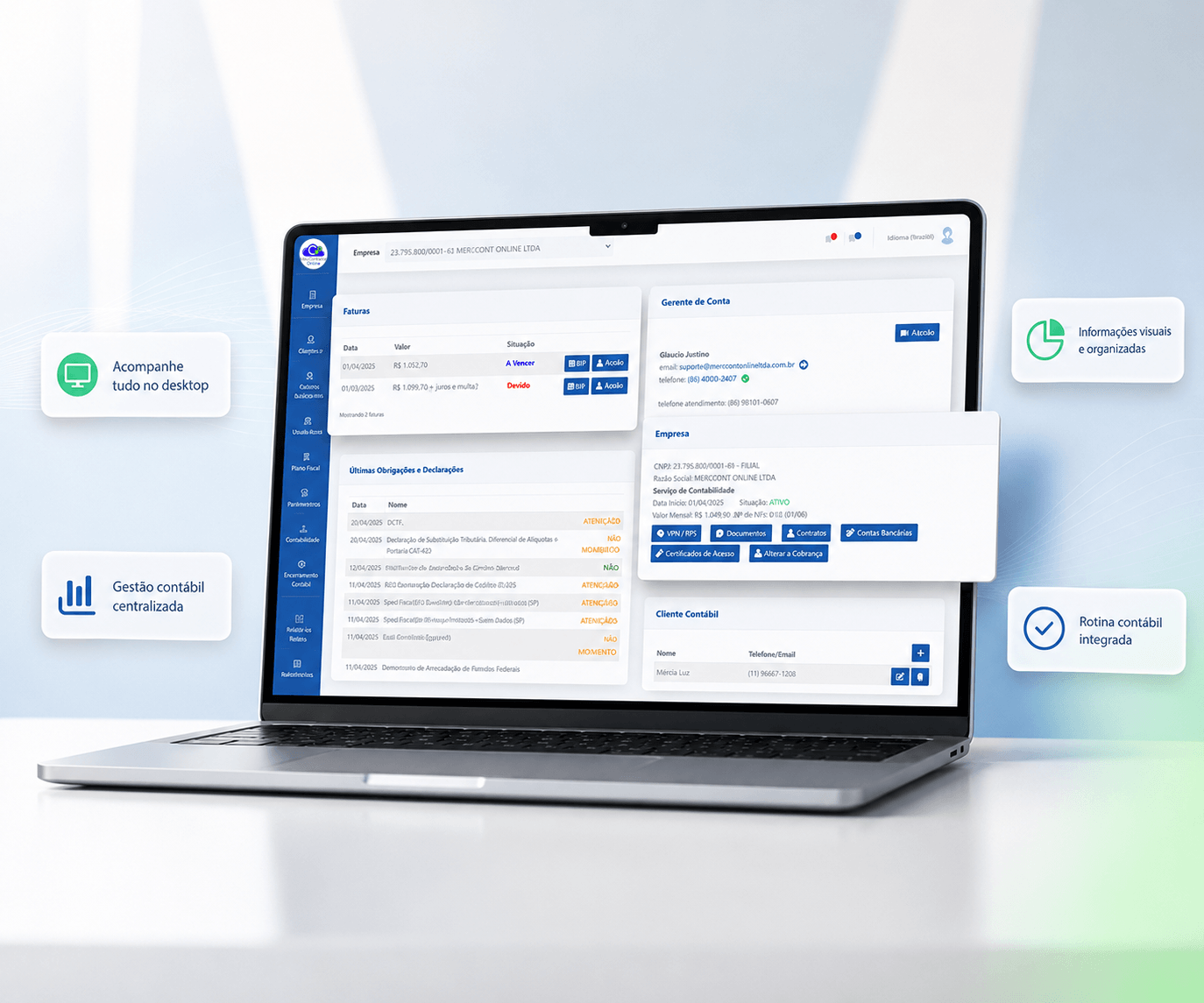 Portal do Cliente, Meu Contador Online