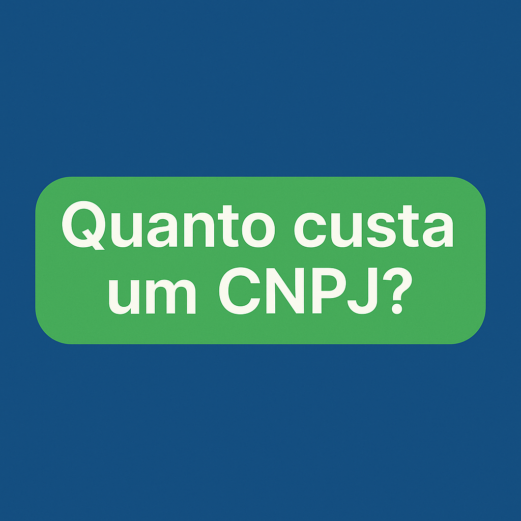 Quanto custa um cnpj? - Meu Contador Online