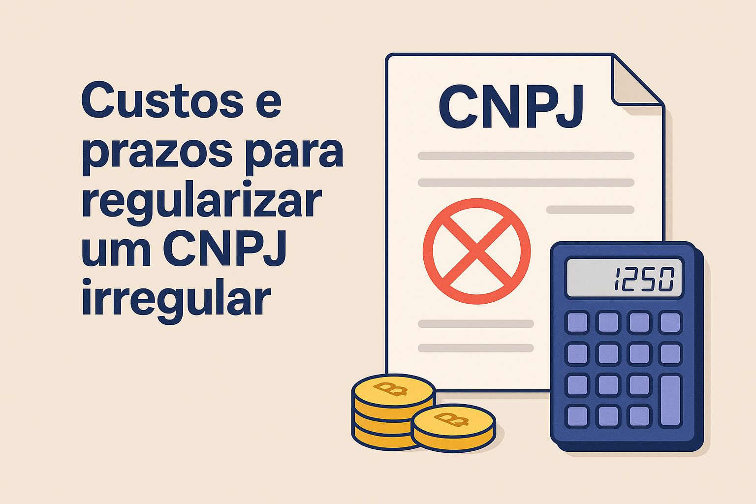 Custos e prazos para regularizar um CNPJ irregular - Meu Contador Online