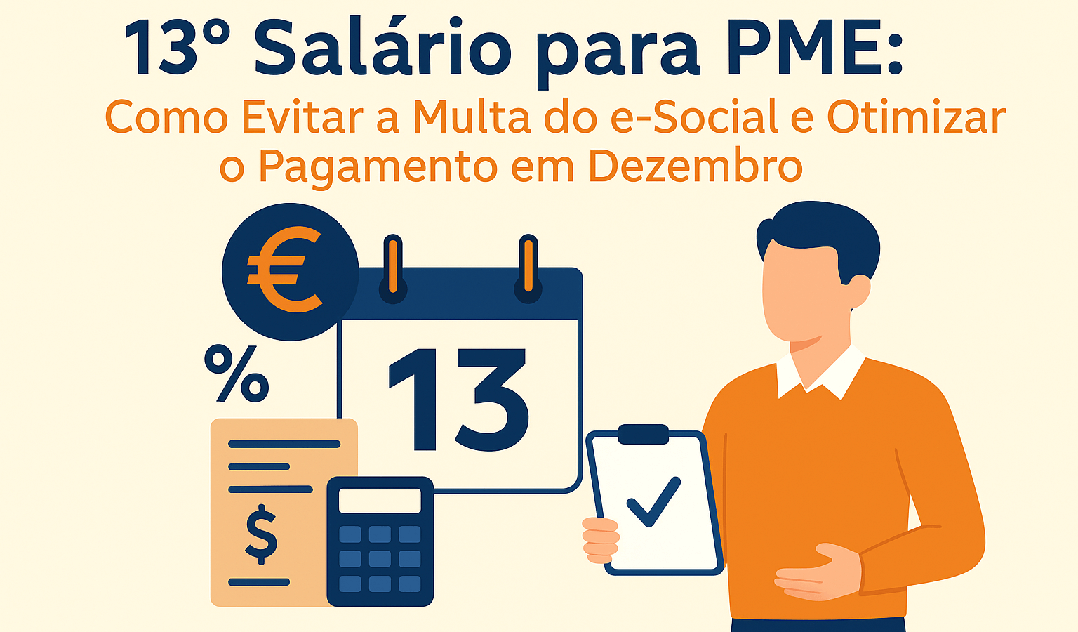 Cálculo 13º Salário para PME: Como Evitar a Multa do e-Social e Otimizar o Pagamento em Dezembro — Guia Passo a Passo para Contabilidade Online e Gestão para PME - Meu Contador Online