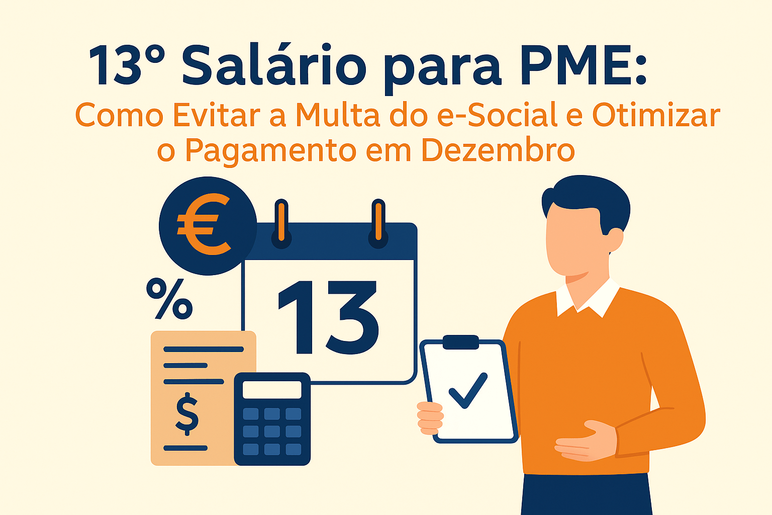 Cálculo 13º Salário para PME: Como Evitar a Multa do e-Social e Otimizar o Pagamento em Dezembro — Guia Passo a Passo para Contabilidade Online e Gestão para PME - Meu Contador Online