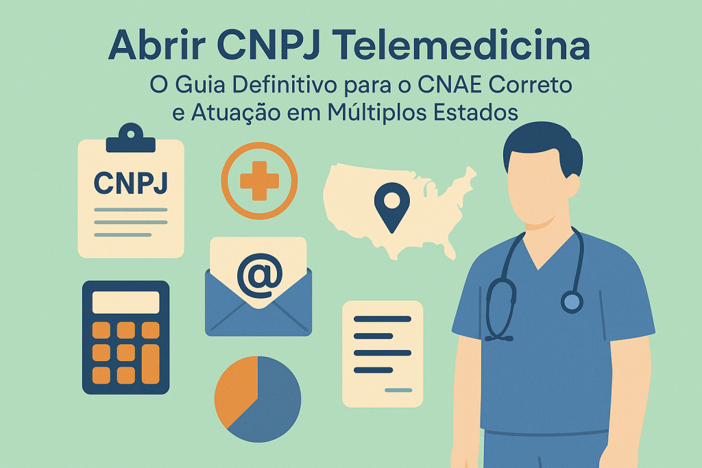 Abrir CNPJ Telemedicina: O Guia Definitivo para o CNAE Correto e Atuação em Múltiplos Estados - Meu Contador Online