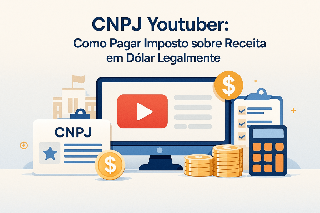 CNPJ para Youtubers e Creators: Como Pagar Imposto sobre Receita em Dólar de Forma Legal - Meu Contador Online