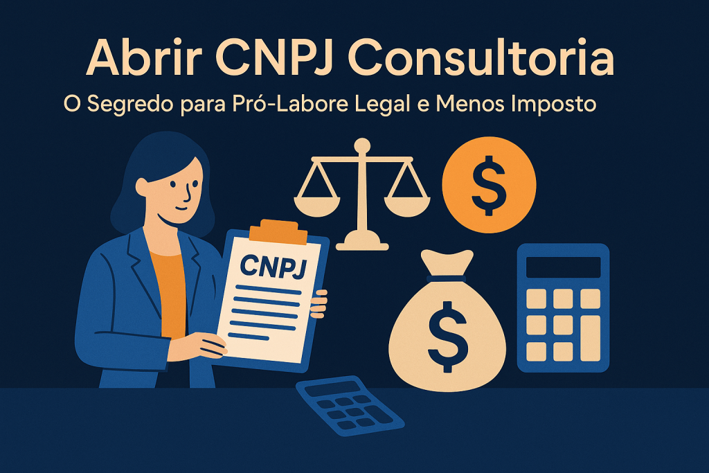 O Segredo dos Consultores: Como Abrir um CNPJ de Consultoria e Lançar o Pró-Labore de Forma Legal - Meu Contador Online