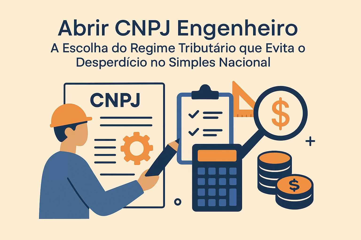 Abrir CNPJ Engenheiro: A Escolha do Regime Tributário que Evita o Desperdício no Simples Nacional - Meu Contador Online