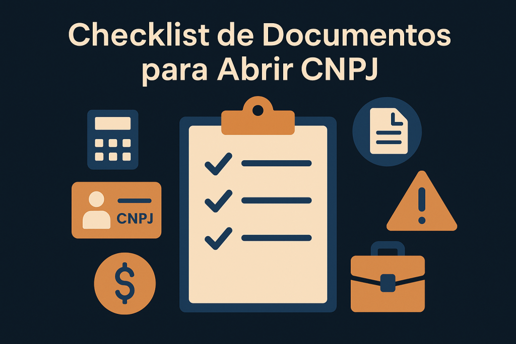 Checklist de Documentos para Abrir CNPJ: Evite 5 Pendências e Acelere Sua Formalização - Meu Contador Online