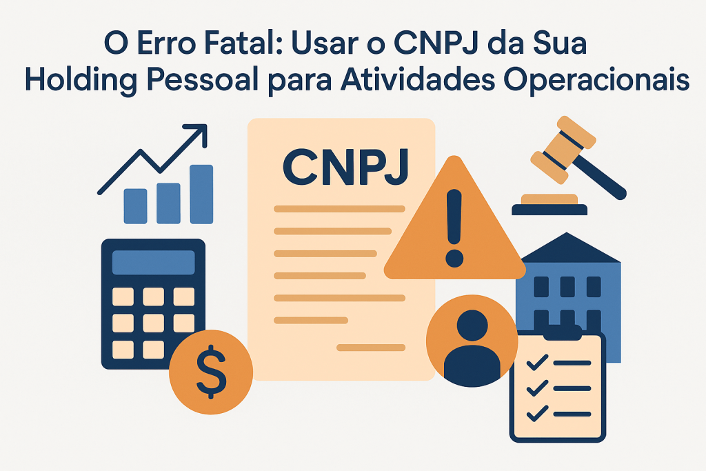 O Erro Fatal: Usar o CNPJ da Sua Holding Pessoal para Atividades Operacionais (E o Risco Fiscal) - Meu Contador Online