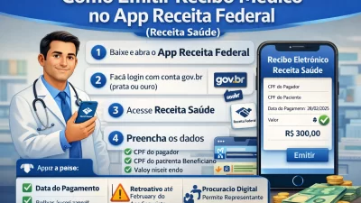 Como emitir recibo médico no app Receita Federal (Receita Saúde): passo a passo completo (2026) - Meu Contador Online