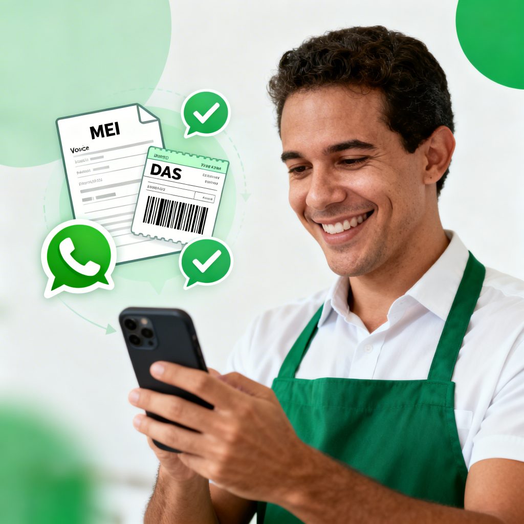 MEI no WhatsApp: Como Emitir Notas Fiscais e Pagar o DAS Sem Complicação em 2026 - Meu Contador Online