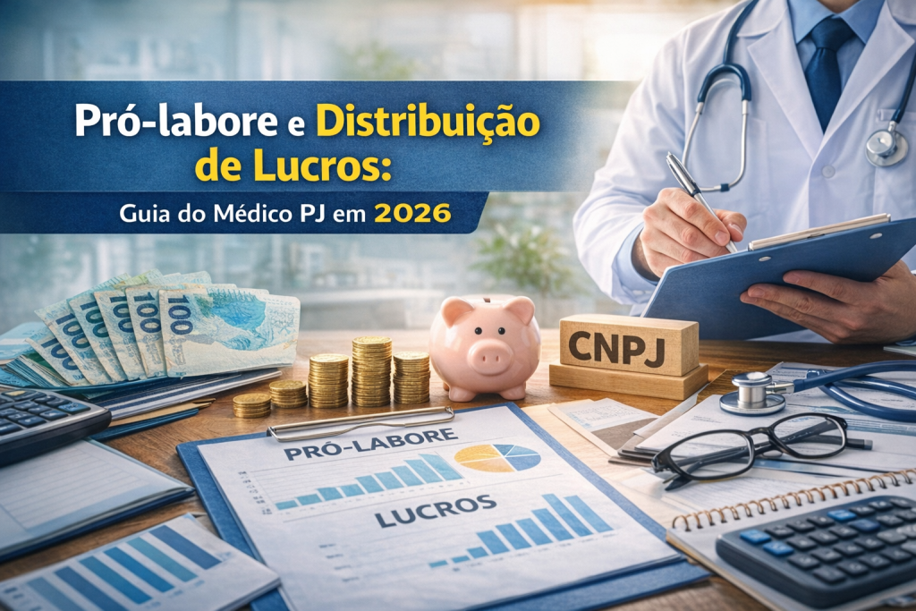 Pró-labore e distribuição de lucros: guia do médico PJ em 2026 - Meu Contador Online
