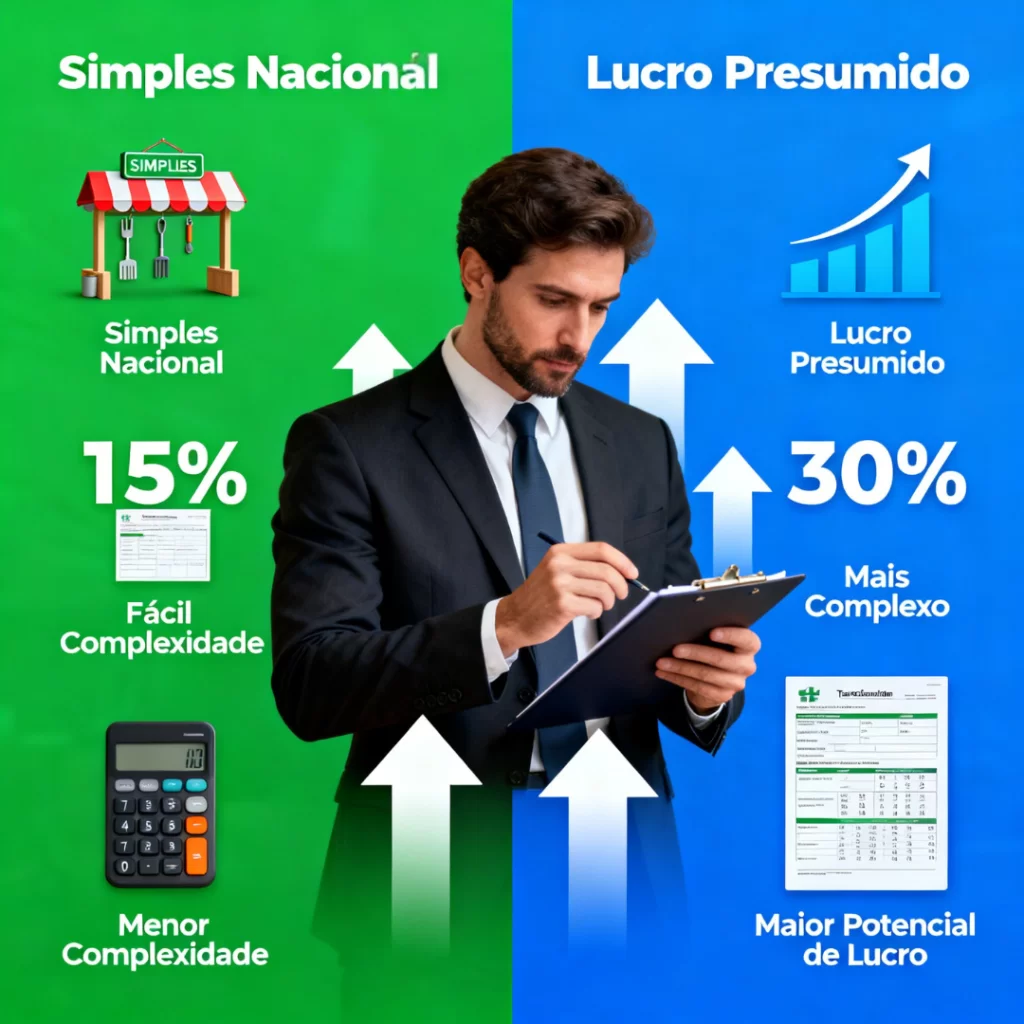 Simples Nacional vs Lucro Presumido: Qual Regime Escolher em 2026? - Meu Contador Online