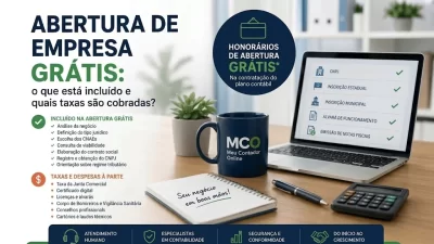 Abertura de empresa grátis: o que está incluído e quais taxas são cobradas? - Meu Contador Online