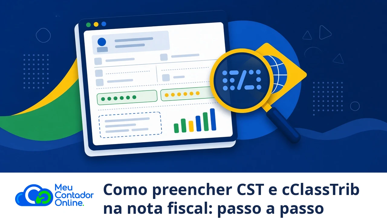 Como preencher CST e cClassTrib na nota fiscal: passo a passo para NF-e e NFS-e 2026 - Meu Contador Online