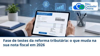 Fase de testes da reforma tributária: o que muda na sua nota fiscal em 2026 - Meu Contador Online