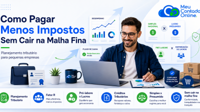 Como Pagar Menos Impostos Sem Cair na Malha Fina: Planejamento Tributário para Pequenas Empresas - Meu Contador Online