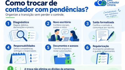 Como trocar de contador com pendências? Passo a passo para uma transição segura - Meu Contador Online