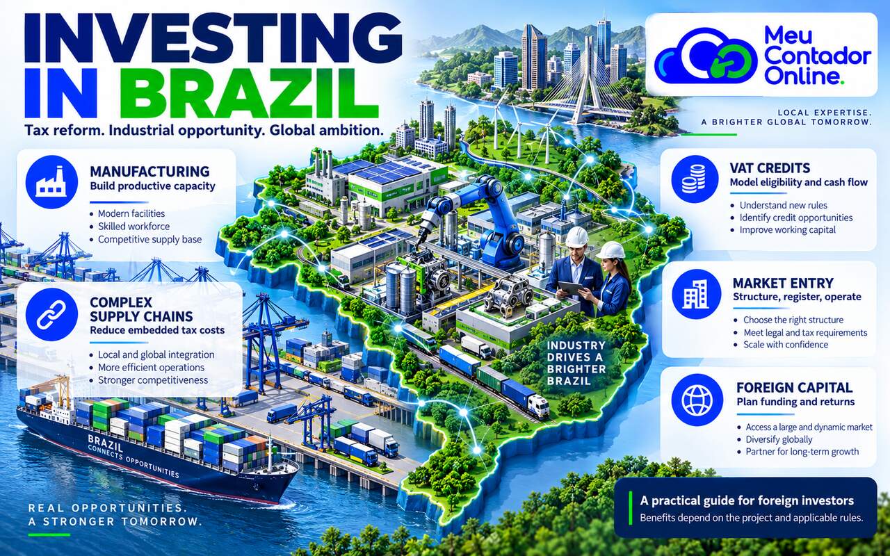 Investing in Brazil: A Foreign Investor’s Guide to Tax Reform, Manufacturing and Market Entry - Meu Contador Online