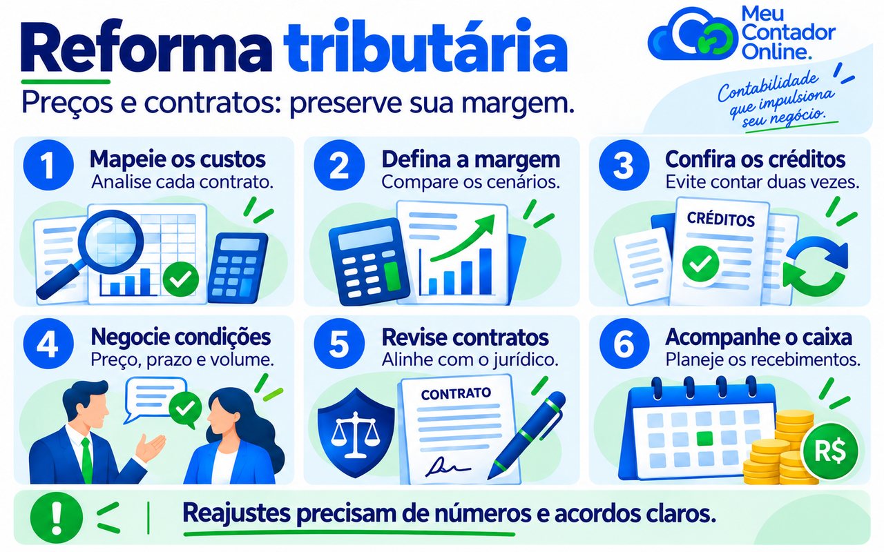 Reforma tributária: como revisar preços e contratos sem perder margem - Meu Contador Online