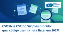 CSOSN e CST no Simples híbrido: qual código usar na nota fiscal em 2027? - Meu Contador Online