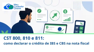 CST 800, 810 e 811: como declarar o crédito de IBS e CBS na nota fiscal - Meu Contador Online