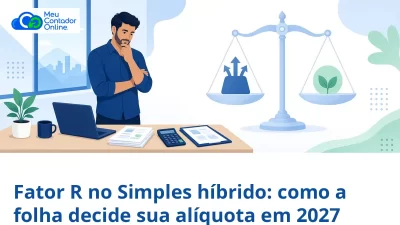 Fator R no Simples híbrido: como a folha de pagamento decide sua alíquota em 2027 - Meu Contador Online