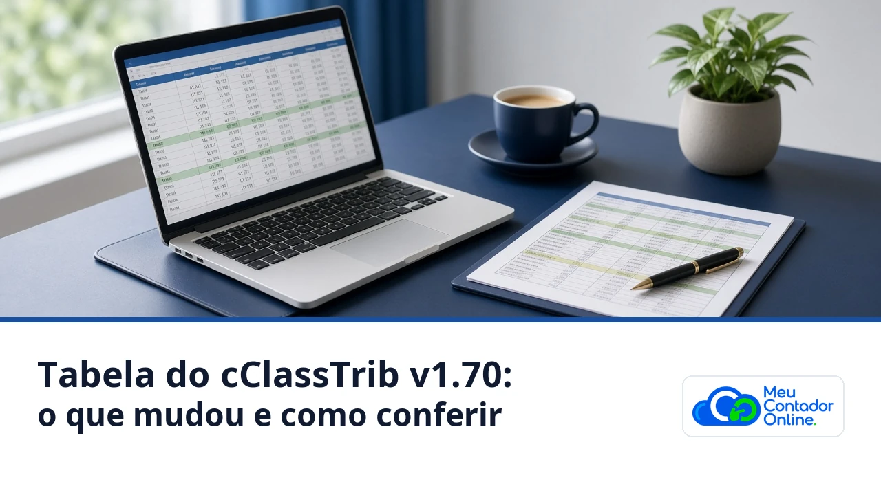 Tabela do cClassTrib: o que mudou na versão 1.70 - Meu Contador Online
