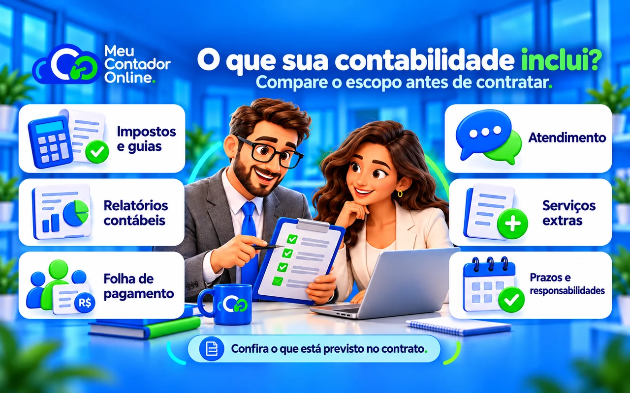 O que está incluído no serviço de contabilidade? Guia para comparar e contratar - Meu Contador Online