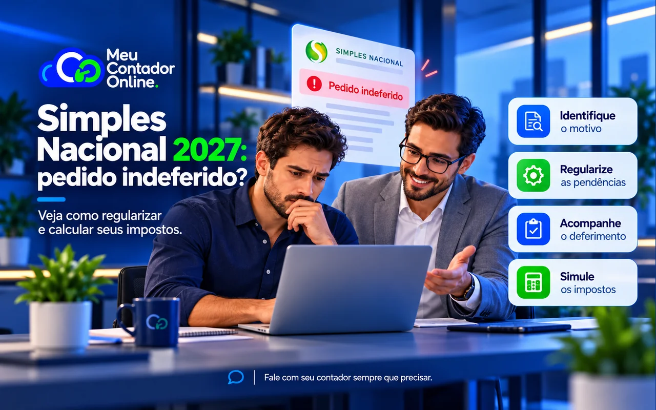 Pedido do Simples Nacional indeferido para 2027? O que fazer até 30/10 - Meu Contador Online
