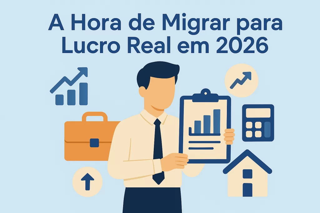 A Hora de Migrar para Lucro Real em 2026: Por Que Essa Decisão Pode Ser Crucial Para Seu Negócio em Crescimento