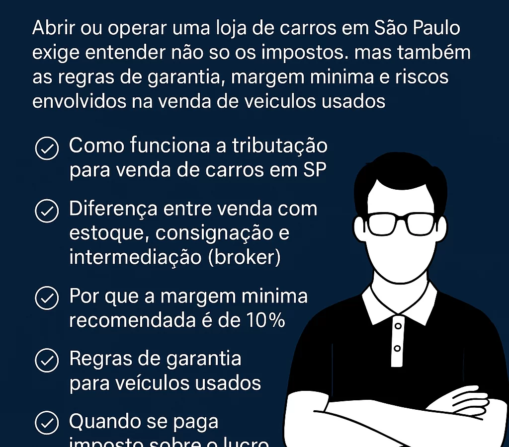 Quanto paga de imposto uma loja de carros? 4% a 11%. - Meu Contador Online