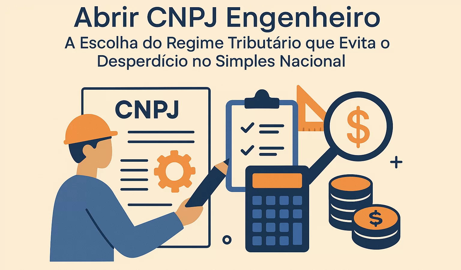 Abrir CNPJ Engenheiro: A Escolha do Regime Tributário que Evita o Desperdício no Simples Nacional - Meu Contador Online