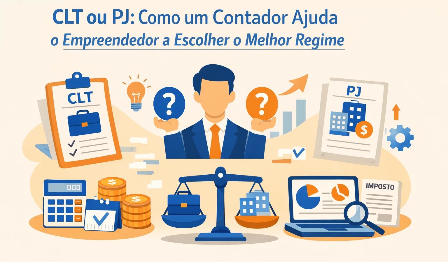 CLT ou PJ: Como um Contador Ajuda o Empreendedor a Escolher o Melhor Regime - Meu Contador Online