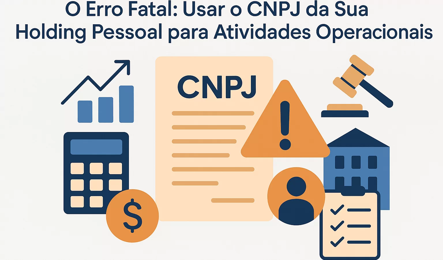 O Erro Fatal: Usar o CNPJ da Sua Holding Pessoal para Atividades Operacionais (E o Risco Fiscal) - Meu Contador Online