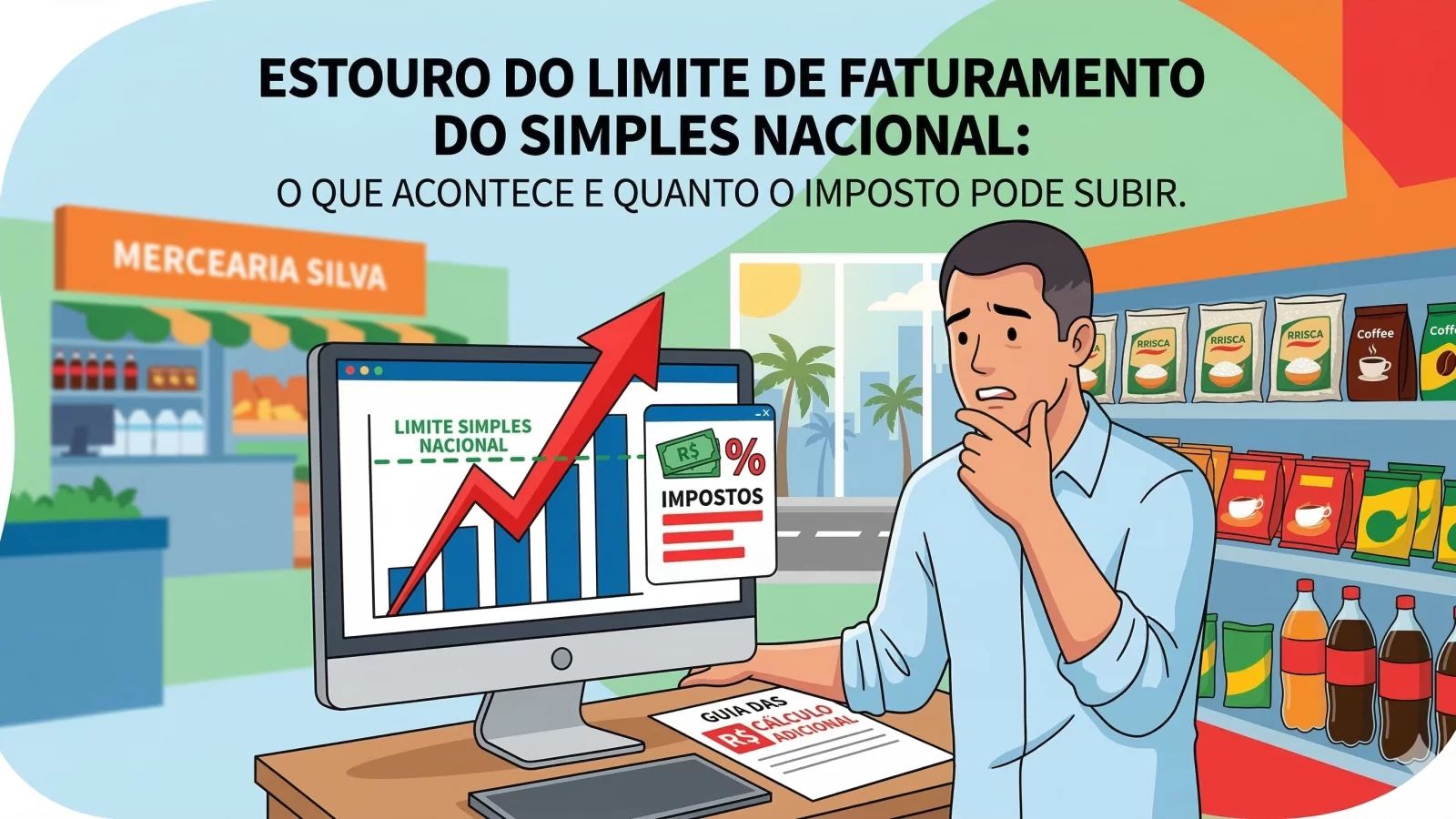 Estouro do limite de faturamento do Simples Nacional: o que acontece e quanto o imposto pode subir. - Meu Contador Online