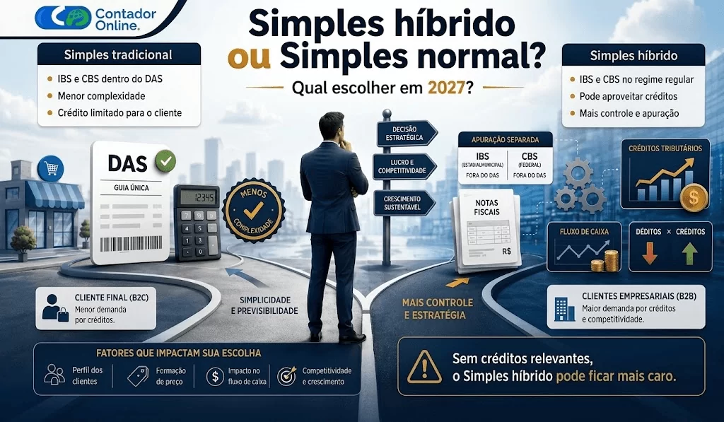 Simples híbrido ou Simples Nacional tradicional: qual escolher em 2027? - Meu Contador Online