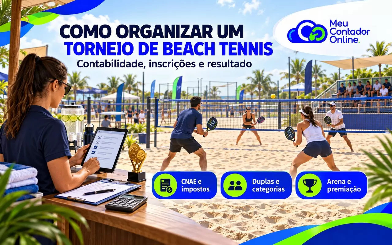 Como organizar um torneio de beach tennis: contabilidade e custos - Meu Contador Online